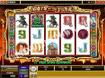 Days of the Tsar Free Spins