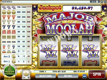 Major Moolah screen 1